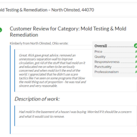 Mold Testing & Remediation – North Olmsted, 44070